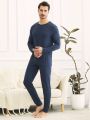 Men'S Solid Color Thermal Base Layer Bottoms