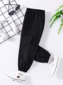SHEIN Kids Cooltwn Toddler Boys' Simple & Casual Long Pants, Versatile For Streetwear, Autumn And Winter