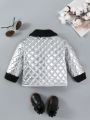 Thickened Infant & Toddler Boys' Fashionable Black Winter Jacket For Cold Weather