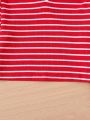2pcs Teen Girls' Striped Long Sleeve T-Shirts