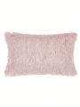 1pc Faux Cashmere Solid Color Throw Pillow Cover, Fashionable Cushion Cover For Waist, Multiple Colors Available, Pillow Core Not Included