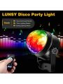 Sound Activated Party Lights with Remote Control Dj Lighting, RBG Disco Ball, Strobe Lamp 7 Modes Stage Par Light for Home Room Dance Parties Birthday DJ Bar Karaoke Xmas Wedding Show Club Pub