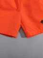 SHEIN Kids SUNSHNE Toddler Boys' 2pcs Casual Set With Comfortable Weaving Shorts
