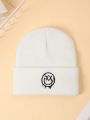Sapstudio Personality Street Style Smiling Face Pattern Men's Knitted Beanie Hat