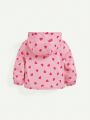 Cozy Cub Infant Girls' Sweetheart Pattern Hooded Regular Shoulder Jacket