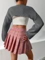 SHEIN Qutie Women's Short Pullover Sweater For Casual Wear