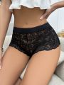 Floral Lace Sheer Brief
