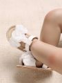 Infant Girls Flower Decor Ankle Strap Sandals