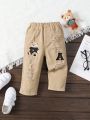 Baby Boys' Embroidered Distressed Straight Leg Jeans