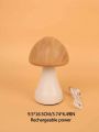 1pc 3 Colors Small Mushroom Shaped Table Night Light & Mini Mushroom Decorative Night Light