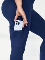 Plus Size Yoga Pants With Side Pockets