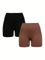 Running Women's Solid Color Athletic Shorts