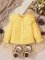 Baby Girl Romantic Elegant Hollow-Out Embroidery Patchwork Doll Collar Blouse