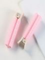 2pcs Ladies' Pink Bangs & Curls Hair Curler Clip For Daily Use