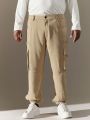 Manfinity Hypemode Men's Plus Size Solid Color Cargo Pants