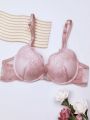 Women's Front Closure Lace Bra With Underwire