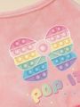 PETSIN Butterfly Rainbow Printed Dress