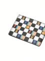 Umamao Estudio 1pc Fashionable Checkered Card Case With Face Design