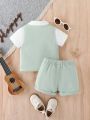 Infant Boys' Vest, Shirt And Shorts Set, Summer