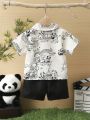 Baby Boy Chinese Hanfu Style Outfit, 2pcs/Set, Summer