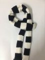 1pc Punk Style Comic Striped Thick Knit Scarf Fashionable Decoration Scarf For Party Costume Accessory