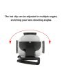 Compatible With Insta360 GO3 / GO2 PULUZ Easy Clip Hat Clip Quick Release Clamp Magnetic Frame Fixed Mount (Black)