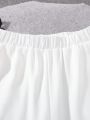 SHEIN Boys' Loose Casual Monogram Solid Color Shorts