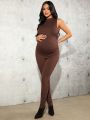 SHEIN Maternity Vest Jumpsuit