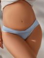 SHEIN 5pcs/Pack Maternity Overlapping Waistband Panties