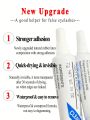 2 pcs False Eyelashes Glue Clear-white/Dark-black Waterproof Eye Lash Glue False Eyelashes Makeup Adhesive Cosmetics Tools