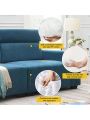 87*34.2'' 2-3 Seater Sectional Sofa Couch with Multi-Angle Adjustable Headrest,Spacious and Comfortable Velvet Loveseat for Living