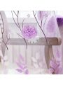 Printed Tulle Window Sheer Curtains Rod Pocket Transparent Tulle Window Floral Drape Panel Window Screen for Window Bedroom Balcony Living Room Kitchen 78.7