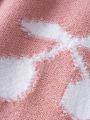 Baby Girls' Cherry Pattern Overalls Sweater Romper