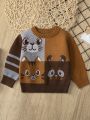 Baby Boys Cartoon Pattern Sweater