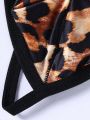 Men's Leopard Print Thong Underwear