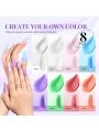 Morovan Poly Gel Nail Kit: 48 Colors Glitter Powder Poly Gel Kits Professional Poly Nails Gel Kit with U V Lamp Kit for Beginners with Everything Manicure Lovers Gifts
