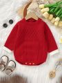 Baby Girl Long Sleeve Sweater Jumpsuit
