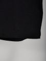 SHEIN Kids FANZEY Tween Boys' Fashionable Patchwork Collar Short Sleeve Set