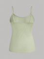 SHEIN Teen Girl Knitted Solid Color Ribbed Camisole 3pcs/Set