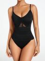 SHEIN SHAPE Lace Trimmed Body-shaping Bodysuit