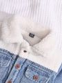 Baby Boy Flap Pocket Button Front Thermal Lined Denim Jacket
