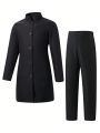 Tween Boy Button Front Coat & Pants