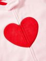 Cozy Cub Cozy Cub Valentine'S Day Soft Comfortable Heart Shaped Flannelette Sleeping Bag 1pc