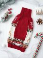 PETSIN Christmas Reindeer Patterned Pet Sweater, For Ferret
