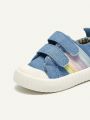 Cozy Cub Girls' Fashionable & Colorful Rainbow Sports Canvas Shoes, Comfortable & Casual