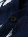 Men Argyle Pattern Button Front Cardigan