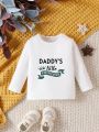 Baby Girls' Stylish Letter Printed T-shirt
