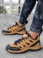 Men's Fashionable Colorblock Outdoor Sport Hiking Shoes With Shoelace