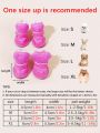 4pcs Fleece Pet Snow Boots For Small And Medium Sized Pets, Indoor And Outdoor Use