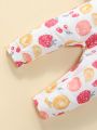 Baby Girls' Cute Fruit Pattern Printed Romper